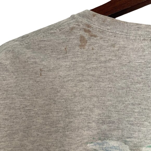 Liberty Graphics Maine Books T Shirt Large L Double Sided Miss Rumphius Burt Dow - Picture 6 of 9